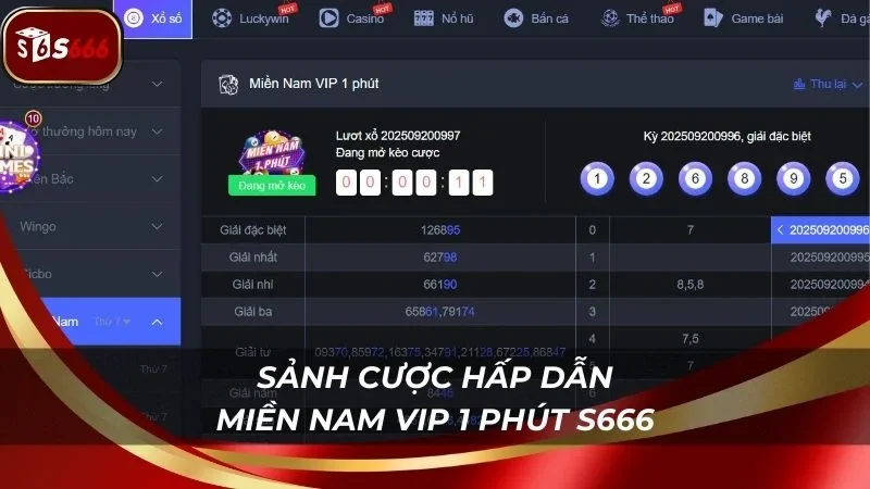 Sảnh cược game xổ số nhanh siêu hấp dẫn